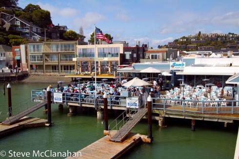 Sam's Anchor Cafe in Tiburon. They have self-serve popcorn that keeps the kids occupied and happy. Photo by Steve McClanahan via Flickr.