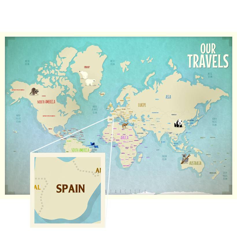 Spain Map - Our Whole Village
