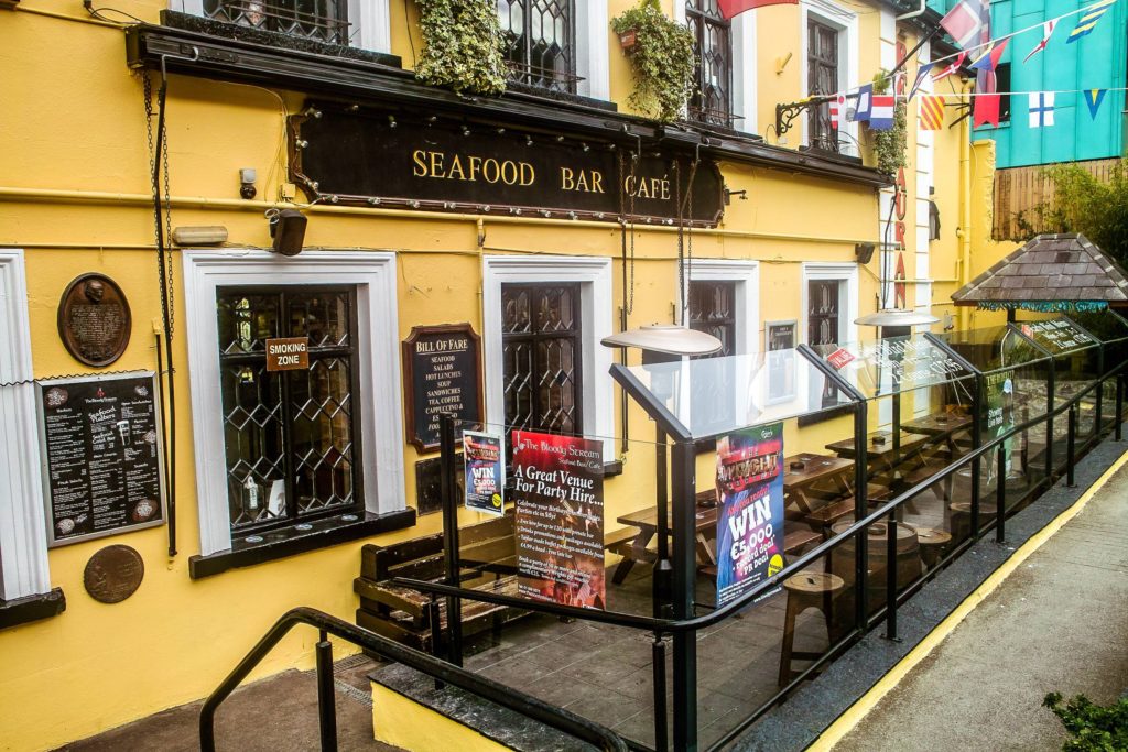 One of the many pubs serving fresh seafood in Howth Village and along the pier. Photo by William Murphy.
