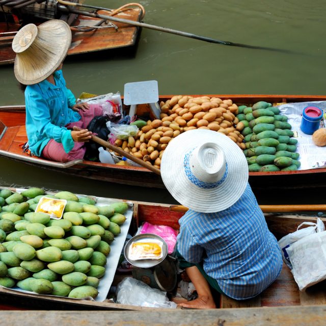 floating Thai market