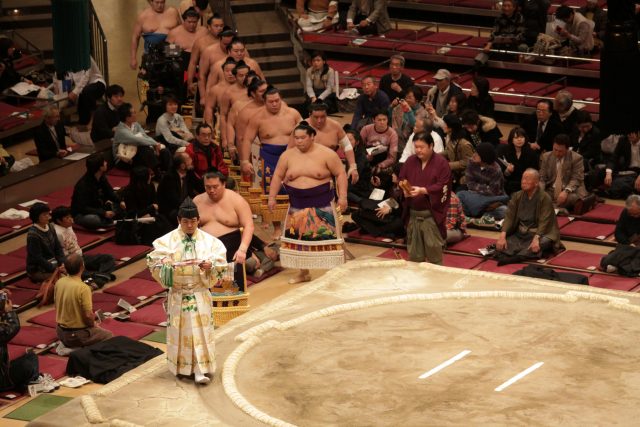 sumo wrestling in Japan