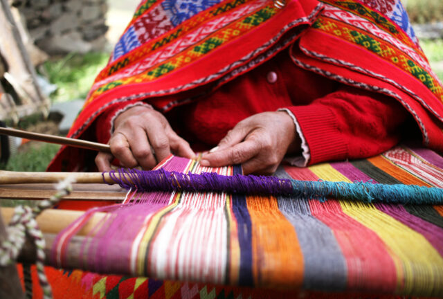 Peruvian weaving Huancayo