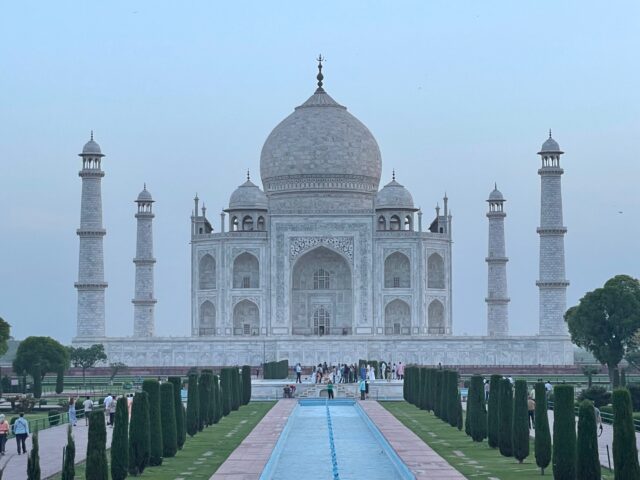 Taj Mahal with kids